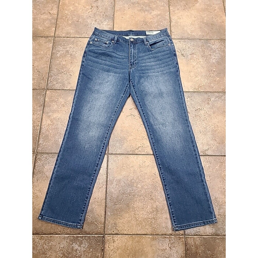 32 Degrees Cool Mens Sweatpant Jean 34 Blue Straight Stretch